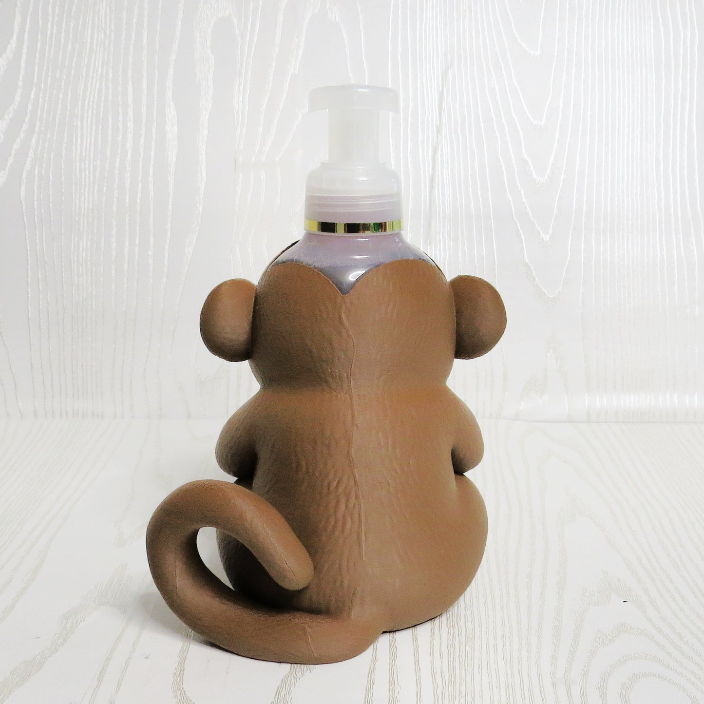 Cute Monkey Foaming Soap Holder — Jungle Animal Bathroom Decor for BBW Bottles