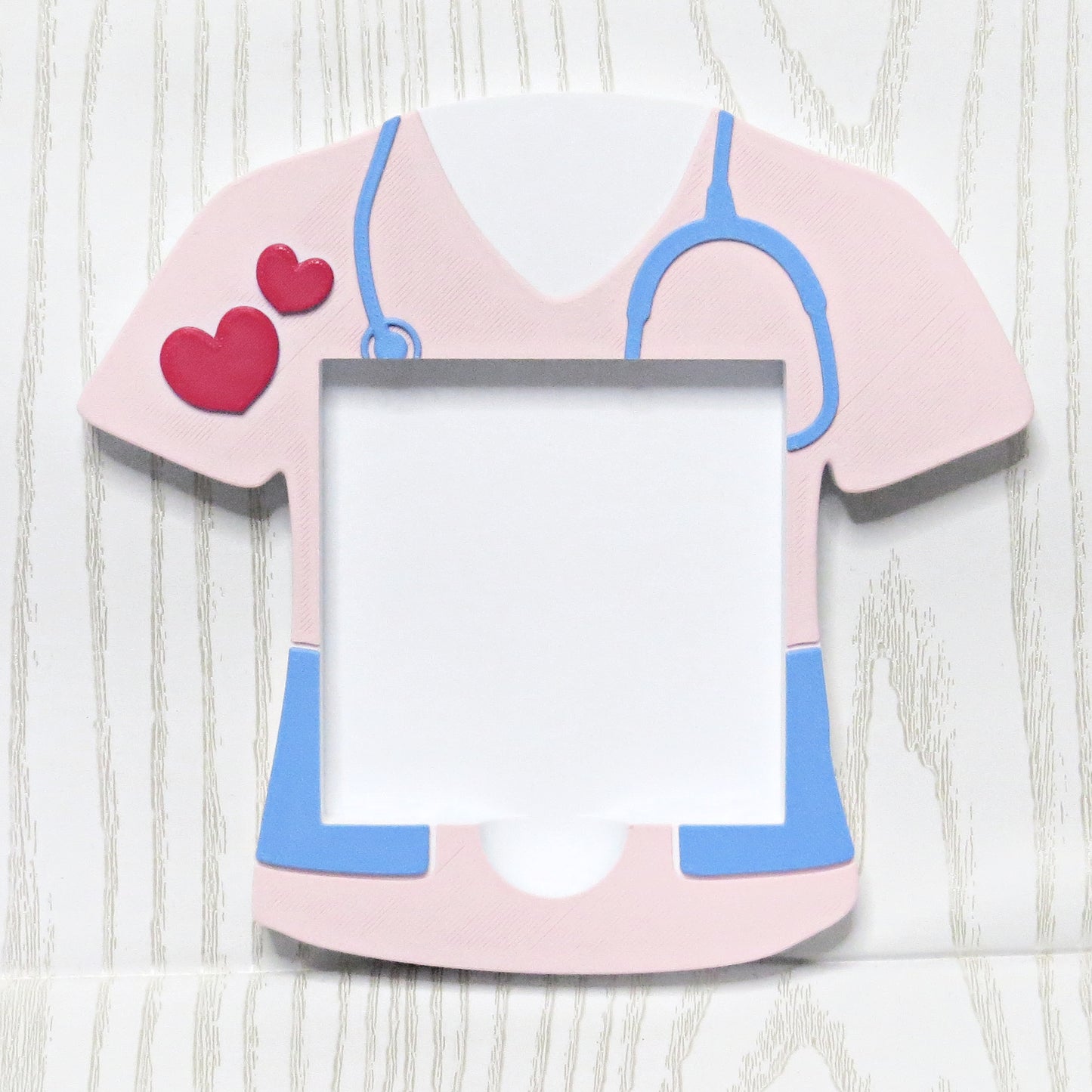 Nurse Scrub Sticky Note Holder – Cute Desk Accessory Gift for Nurses and Medical Staff