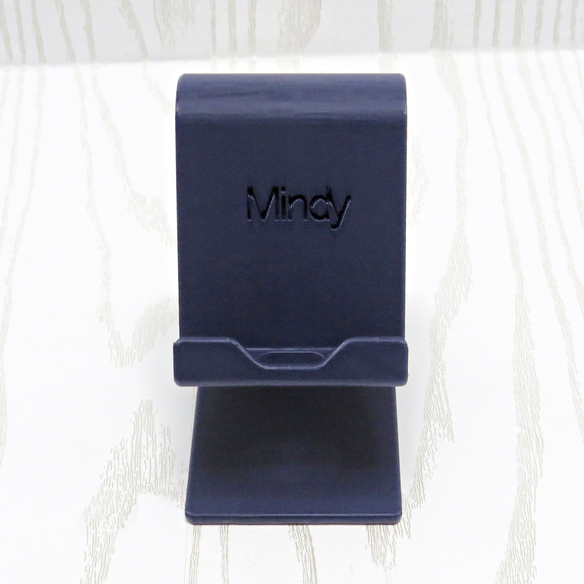 Personalized 3D Printed Cell Phone Holder with Custom Name - back view