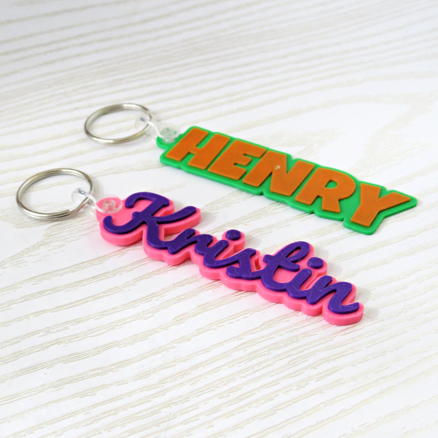 Custom 3D Name Keychain – Personalized Printed Name Tag for Backpacks, Keys & Gifts