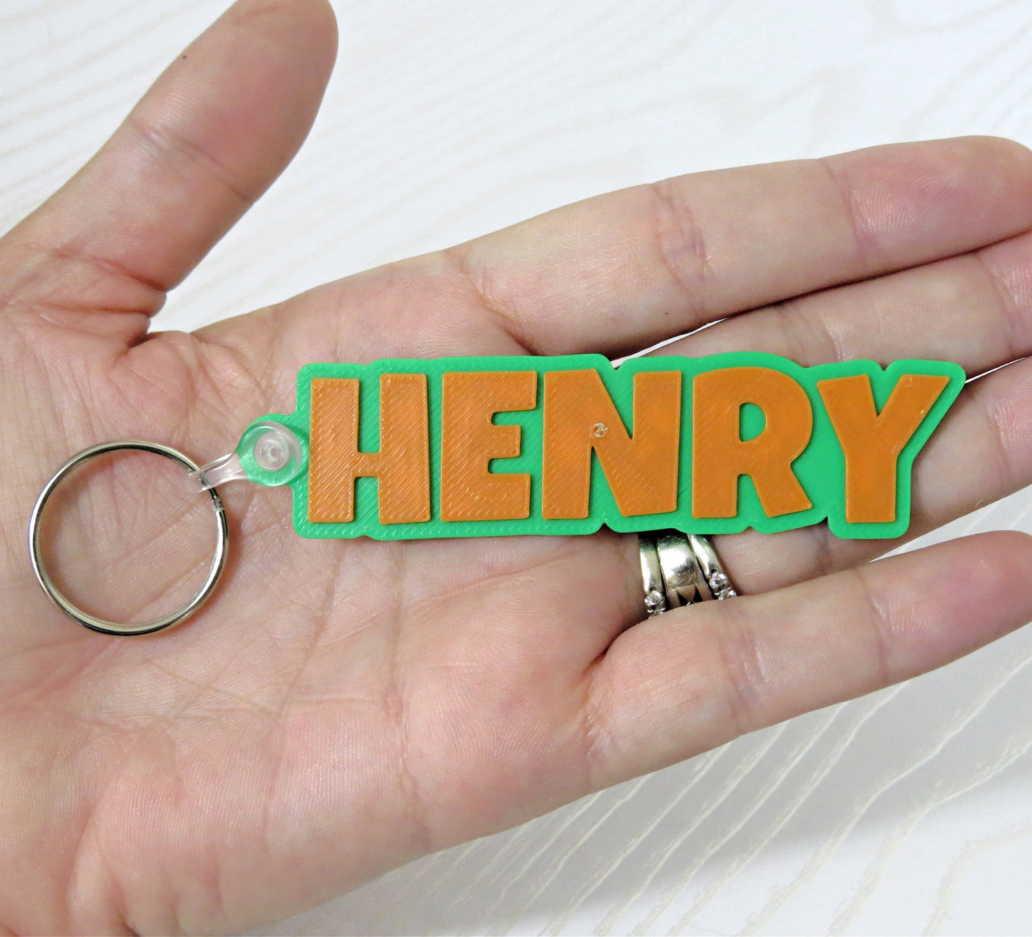 Custom 3D Name Keychain – Personalized Printed Name Tag for Backpacks, Keys & Gifts