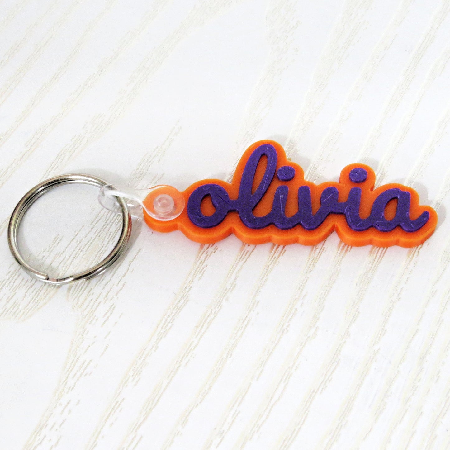 Custom 3D Name Keychain – Personalized Printed Name Tag for Backpacks, Keys & Gifts