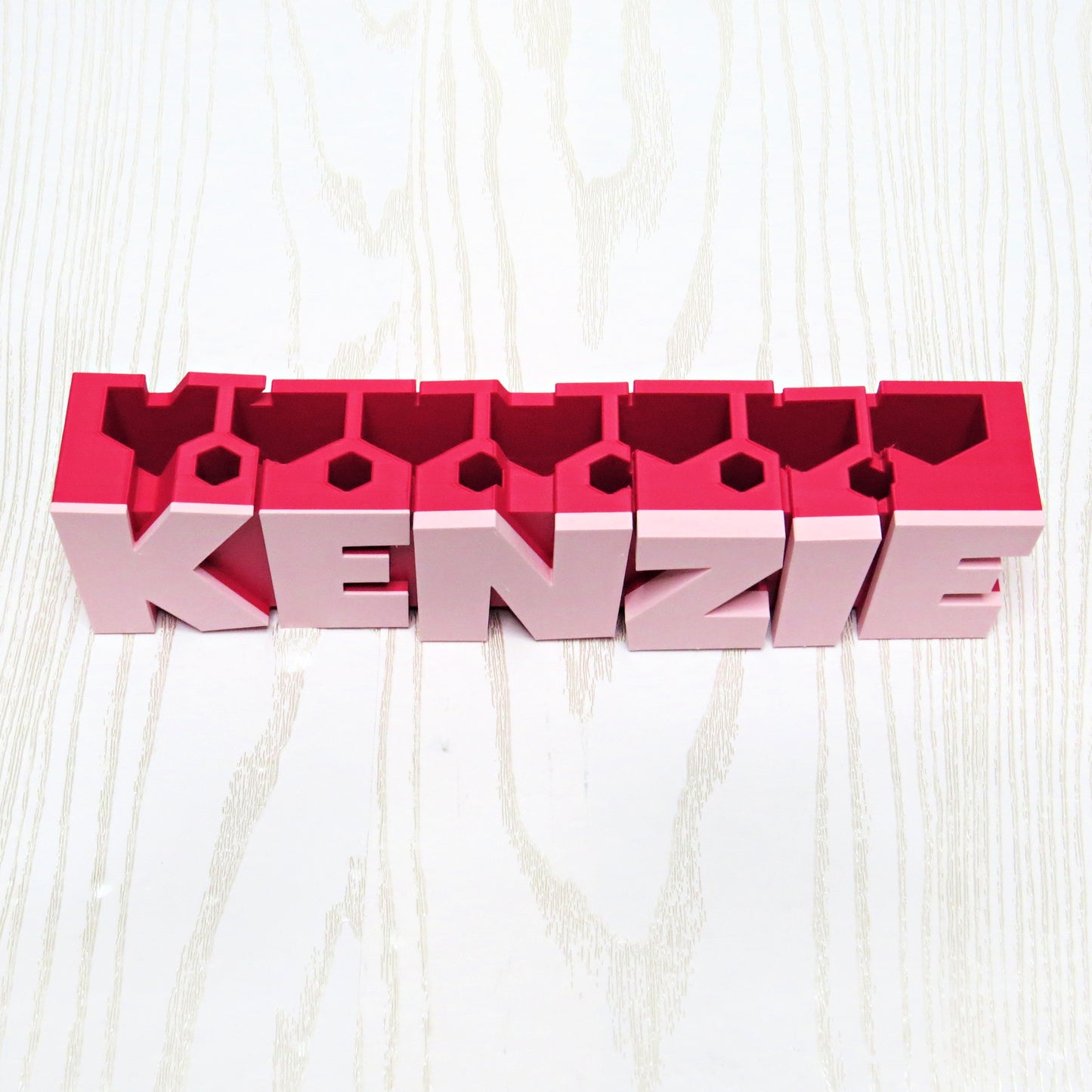 Personalized Pencil Desk Organizer - in-use display