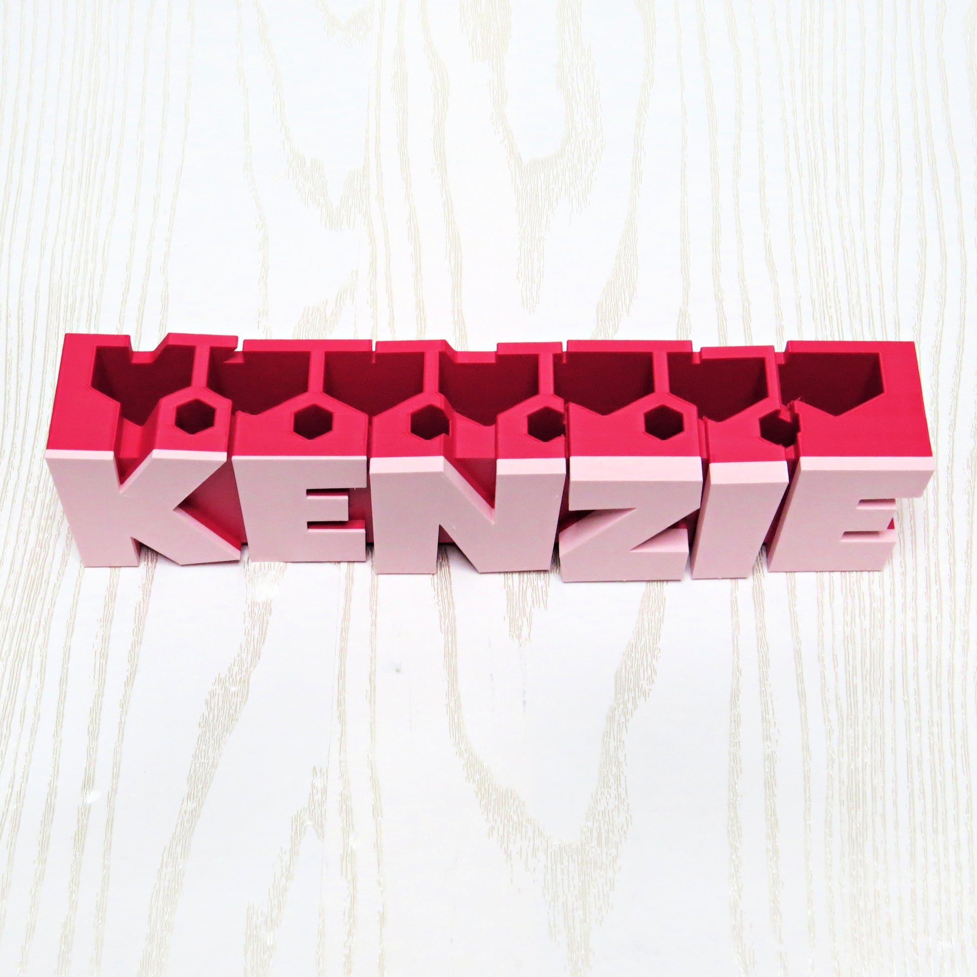 Personalized Pencil Desk Organizer - in-use display