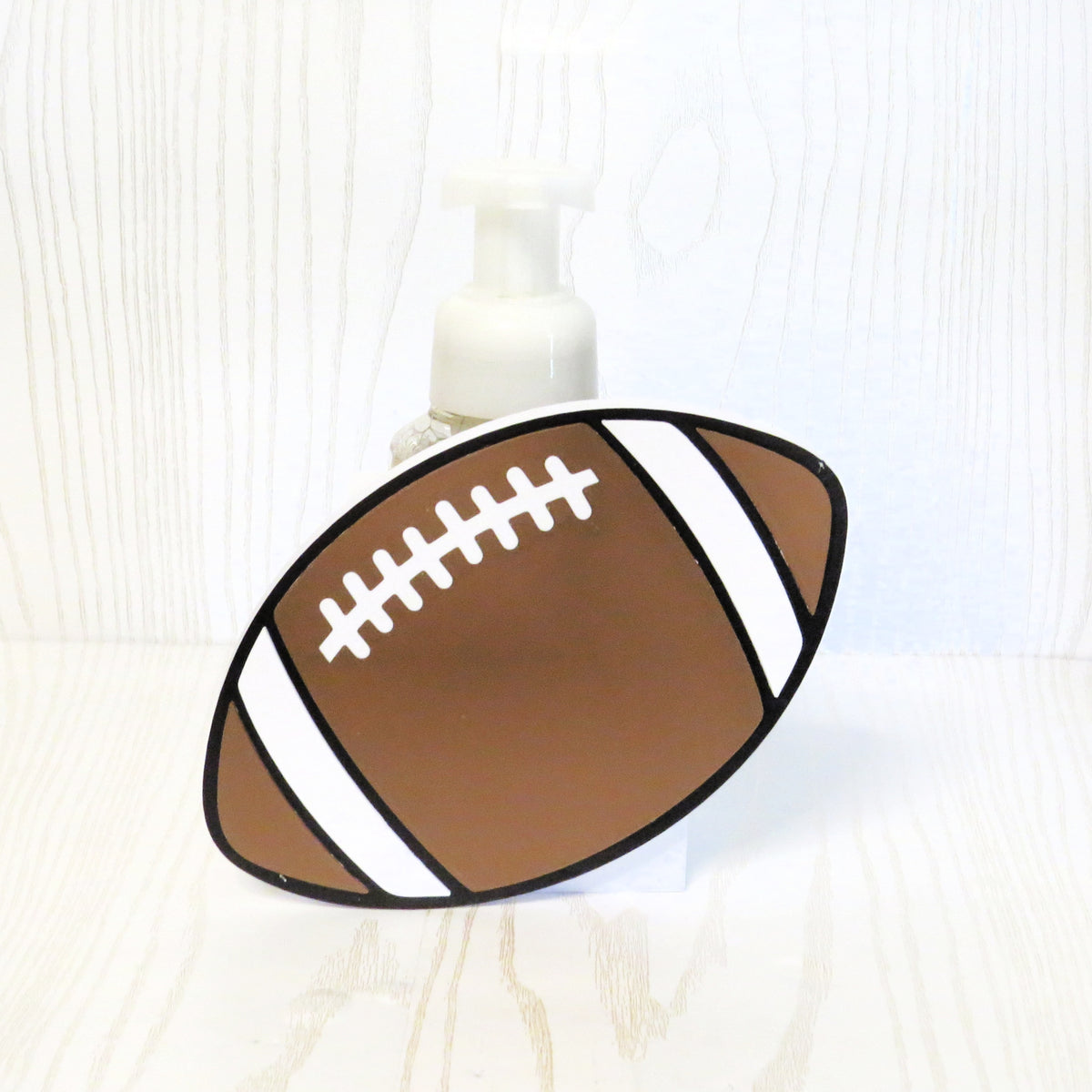 brown-white-black-3d-printed-football-lace-stitch-stripe-foaming-soap-holder-white-base-sports-fan-bathroom-kitchen-decor