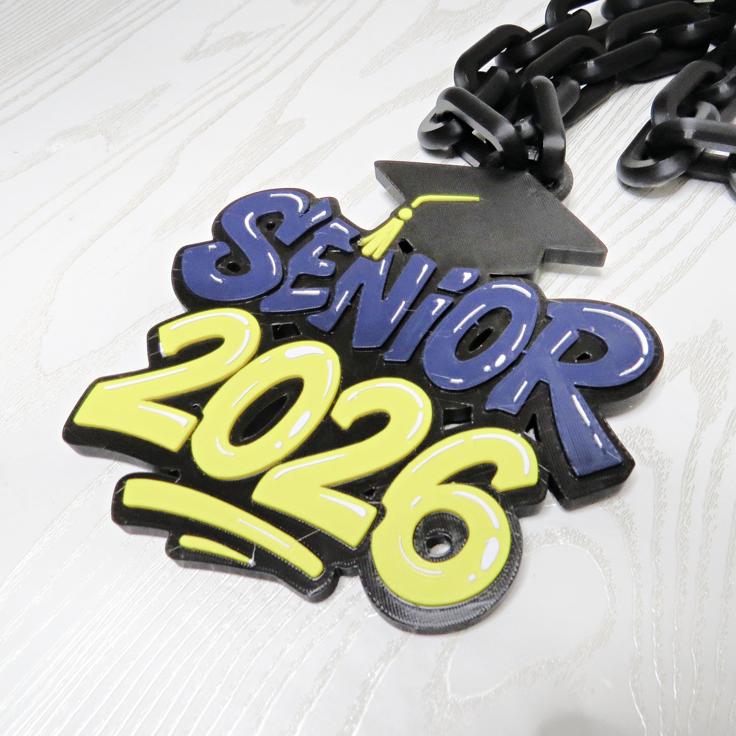 Senior 2026 Hype Chain - Custom School Color Spirit Necklace