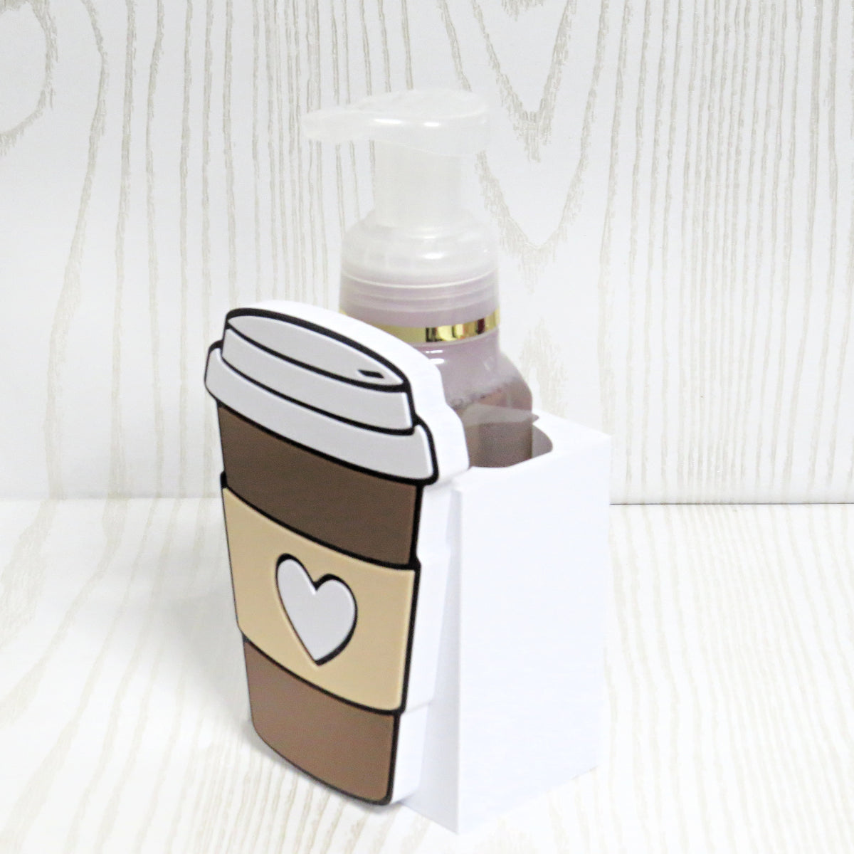 Coffee Cup Foaming Soap Holder — Cute Kitchen and Bathroom Decor for BBW Bottles