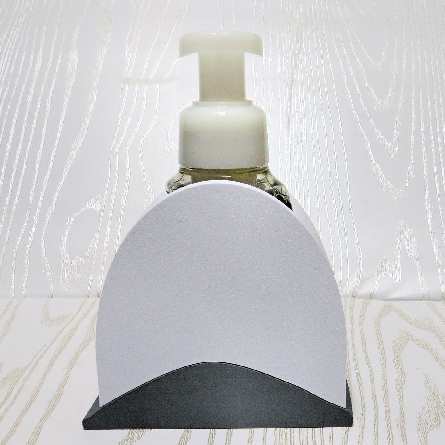 Three Crosses Foaming Soap Bottle Holder – 3D Printed Christian Faith Sunrise Hillside Scene – Bath and Body Works Foaming Soap Dispenser Stand – Religious Bathroom Kitchen Decor – Easter Church Faith Gift