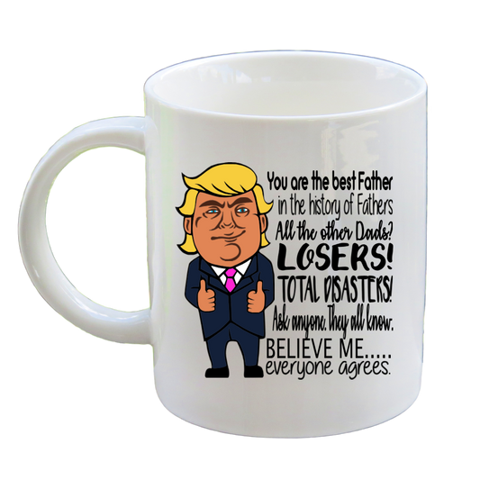 Best Dad Ever All the Other Losers Coffee Mug from Kids Son Daughter - Father's Day Funny Gift for Men 15 Ounce