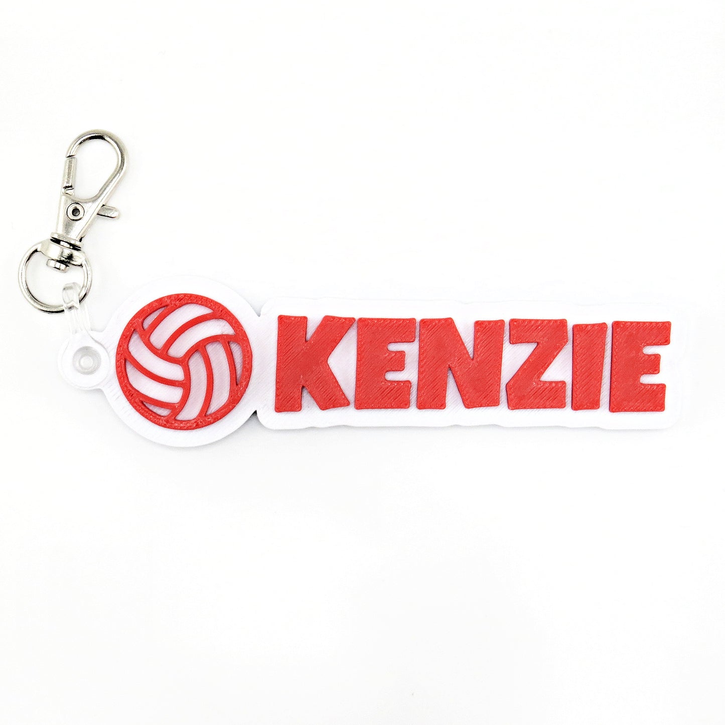 Personalized 3D Volleyball Keychain – Custom Name Sports Bag Tag for Backpacks & Team Gifts