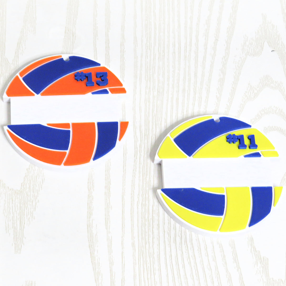 Volleyball Hair Tie Bag Tag – 3D Printed Personalized Jersey Number Sports Accessory
