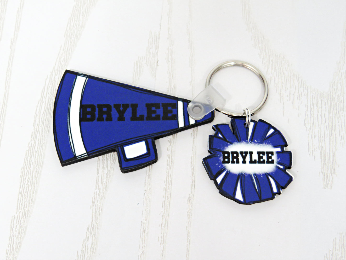 Cheerleading Bag Tag Personalized with Name - Cheerleader Bag Name Tag Keychain - Cheer Kids High School Mom Sports Football Bastketball