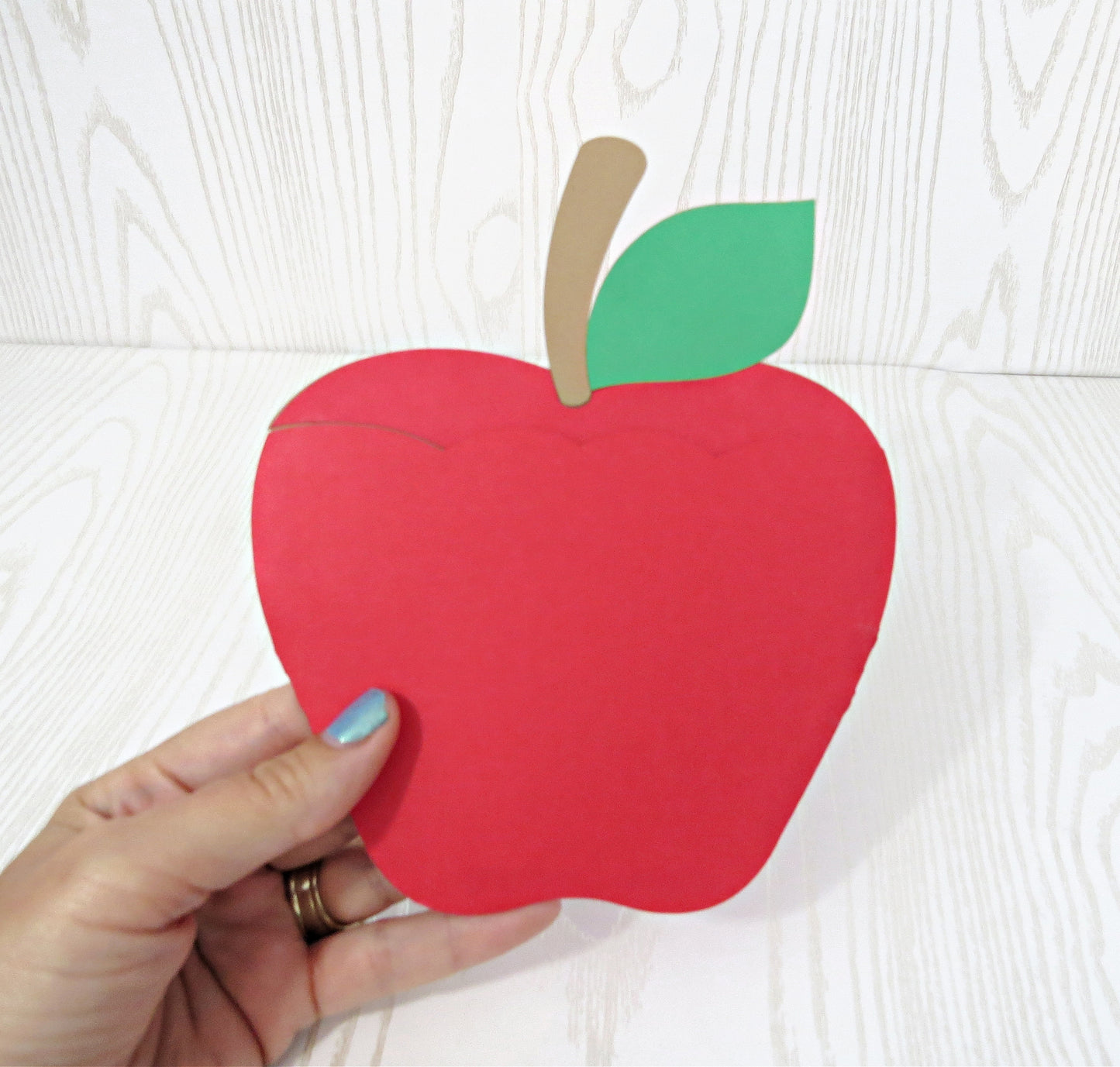 Teacher Apple Gift Card Holder - Unique Money Holder for Gift Card - Thank You Greeting Cards - Teacher Gift - End of School Year Gift