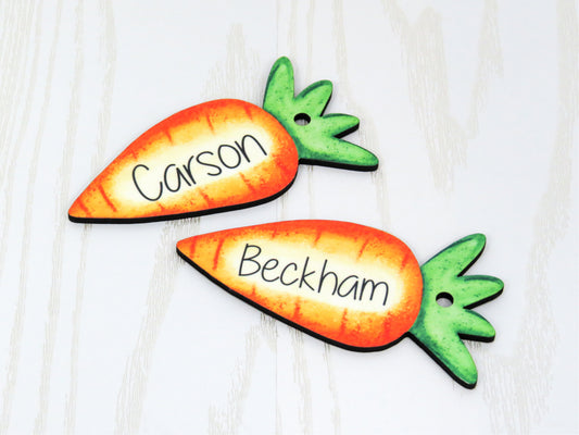 Custom Easter Basket Tags - Easter Carrot Tags Personalized - Carrot Easter Basket Tags Name Easter Decoration Custom Place Cards Easter Gifts