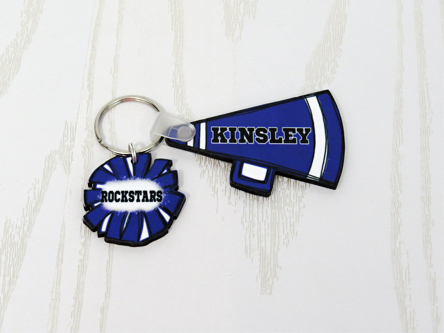 Cheerleading Bag Tag Personalized with Name - Cheerleader Bag Name Tag Keychain - Cheer Kids High School Mom Sports Football Bastketball