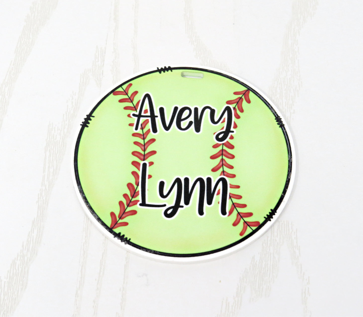 Sports Bag Tag Personalized with Name - Kids Soccer Volleyball Baseball Softball Golf Basketball Bag Name Tag Keychain