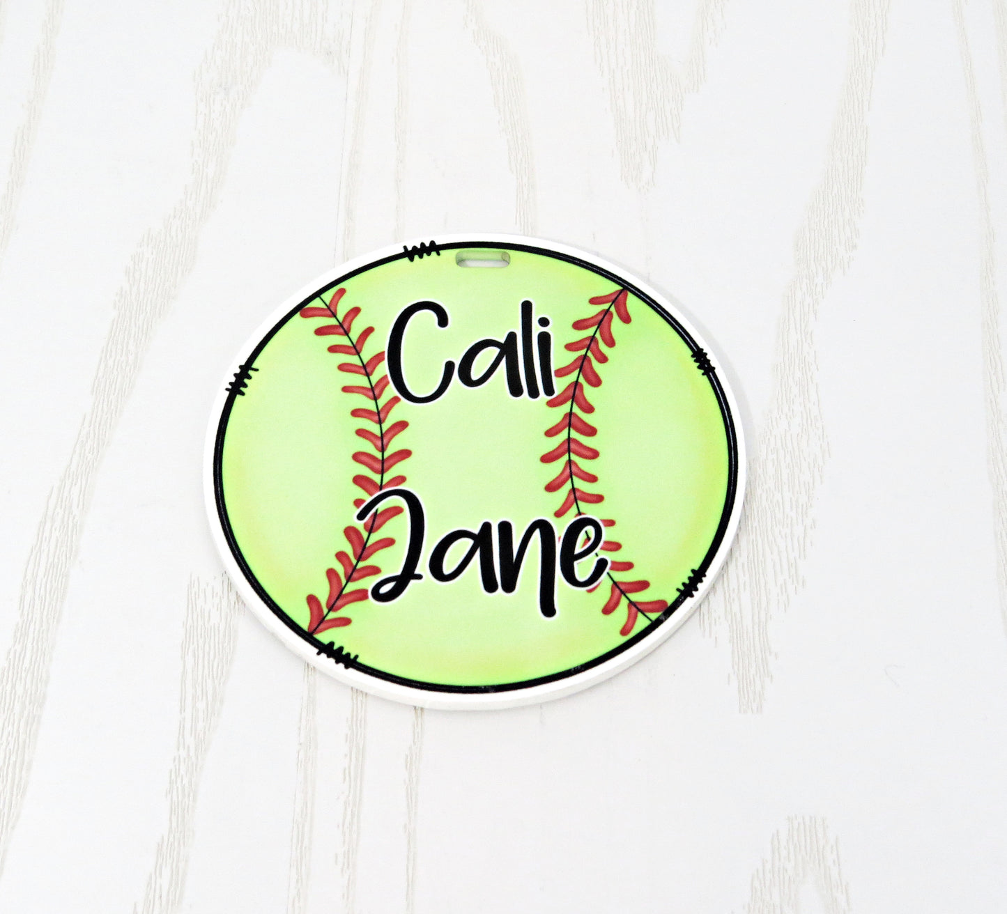 Sports Bag Tag Personalized with Name - Kids Soccer Volleyball Baseball Softball Golf Basketball Bag Name Tag Keychain