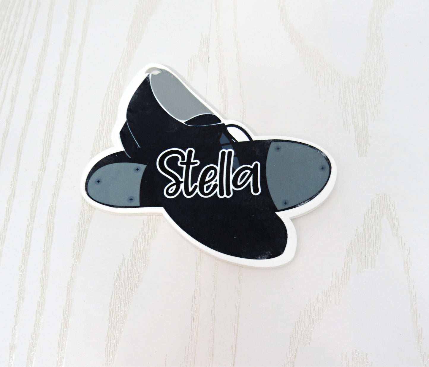 Tap Dance Bag Tag Personalized with Name - Young Dancer Bag Name Tag - Clog Keychain - Boogie Bop Fox-trot Gavotte Jig Jitterbug Jive